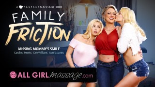 AllGirlMassage: Horny Lesbian Step-Daughters Seduce & Massage Busty MILF Mommy