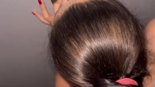 POV Husband Films Amateur Hotwife’s Wild Gloryhole Fuck with Stranger