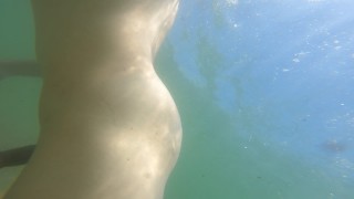 Fit Guy Public Cum on Nude Beach