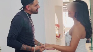 Fucking Cousin’s Wife Bareback Until She Swallows Cum